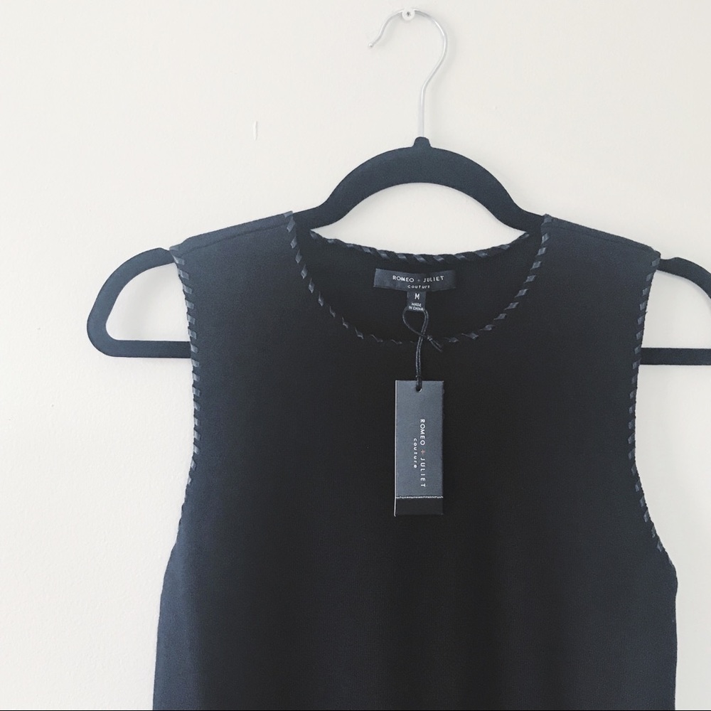 Romeo & Juliet Couture Fringe Cropped Tank NWT - Picture 5 of 8